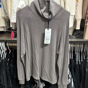 Varley Gray Cowl Neck Sweater